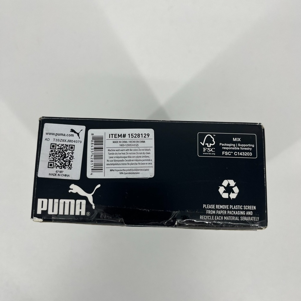 Puma 5 Pack Boxer Brief Underwear Mens L Gray Black Performance Stretch Open Box - Picture 8 of 8